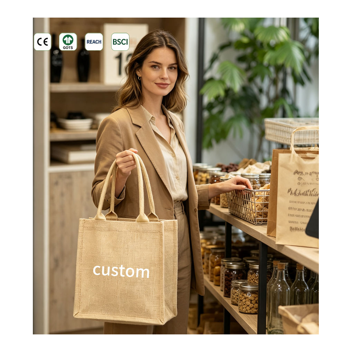 Jute Tote Bag