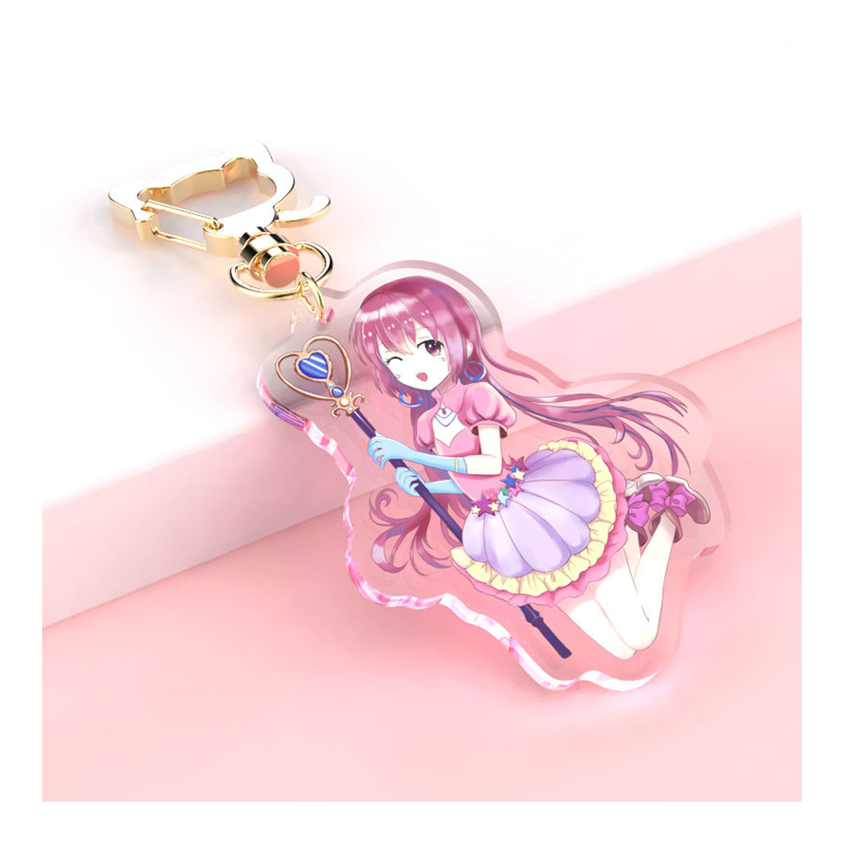 Clear Acrylic Custom Keychain